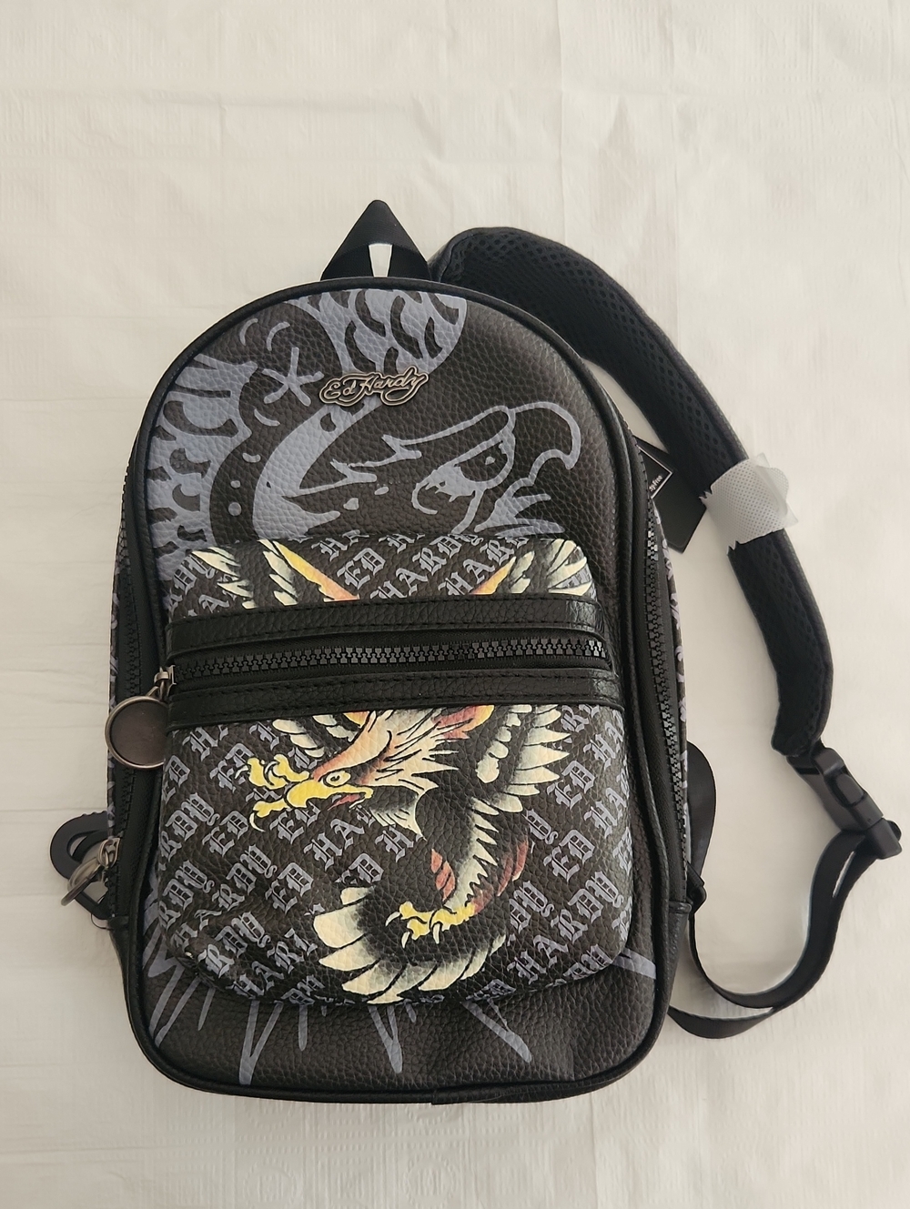Ed Hardy Sling Bag Backpack Crossbody ZIP school eagle Tattoo luggage
